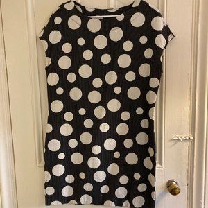Bryn Walker Black/Ivory polka dot dress